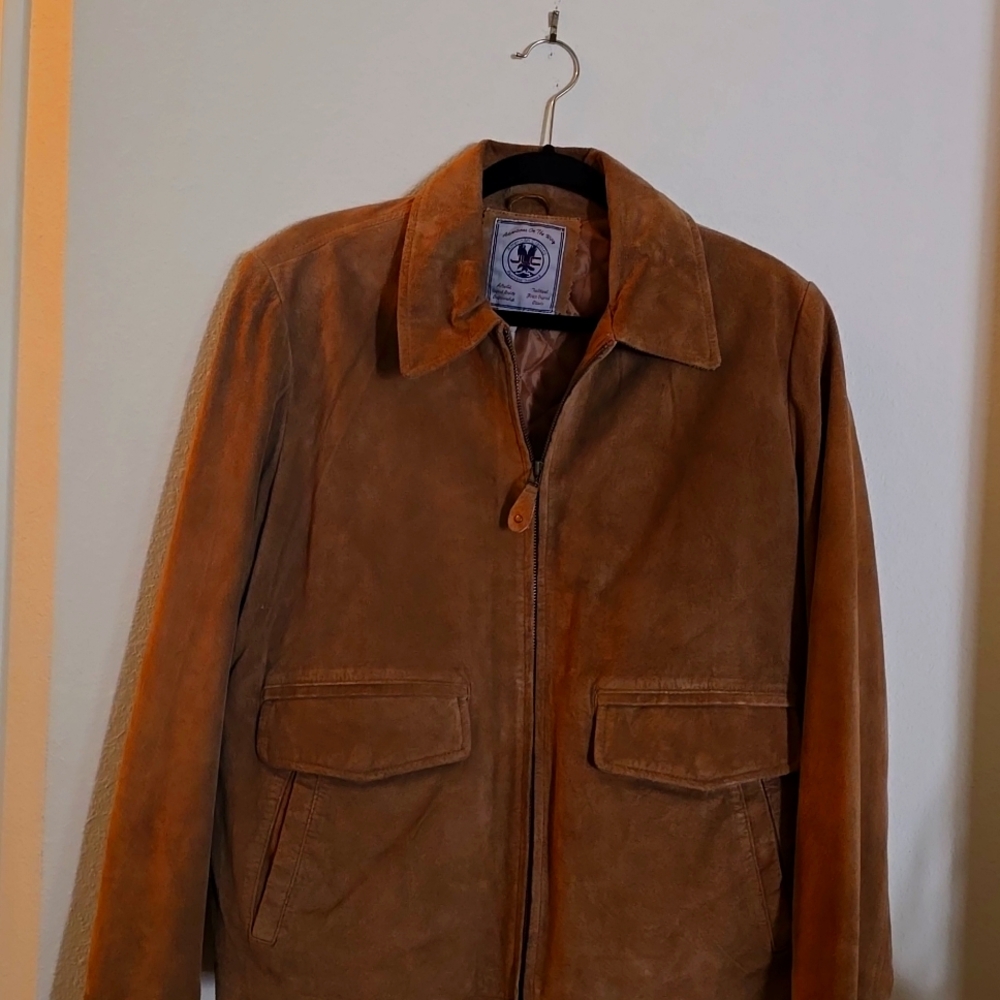 Brown suede jacket